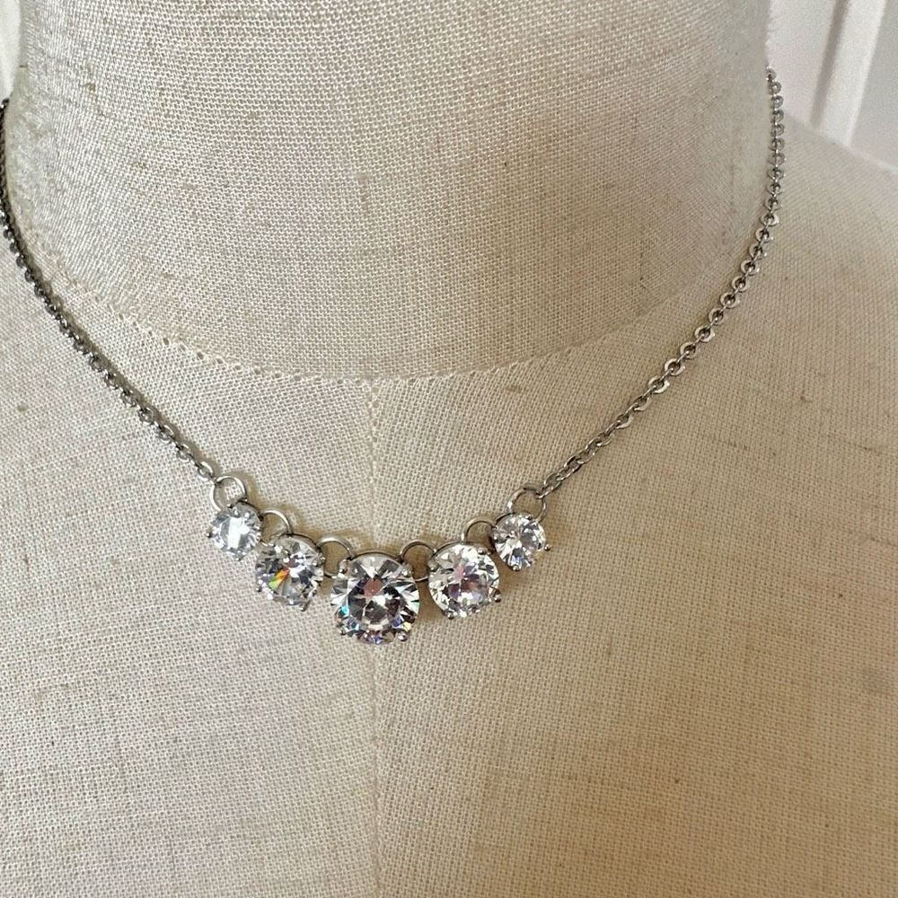 Charming Charlie rhinestone pendant necklace